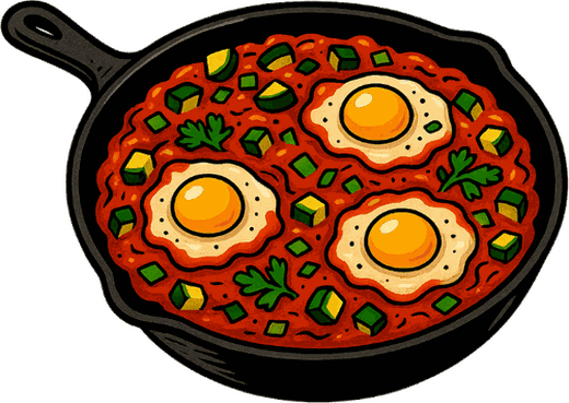 Shakshuka Suisse illustrée